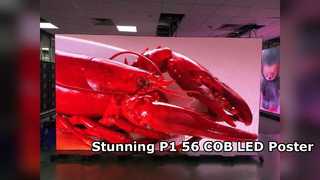 COB P1.538 Внутренний светодиодный экран для плакатов для магазинов розничной сети